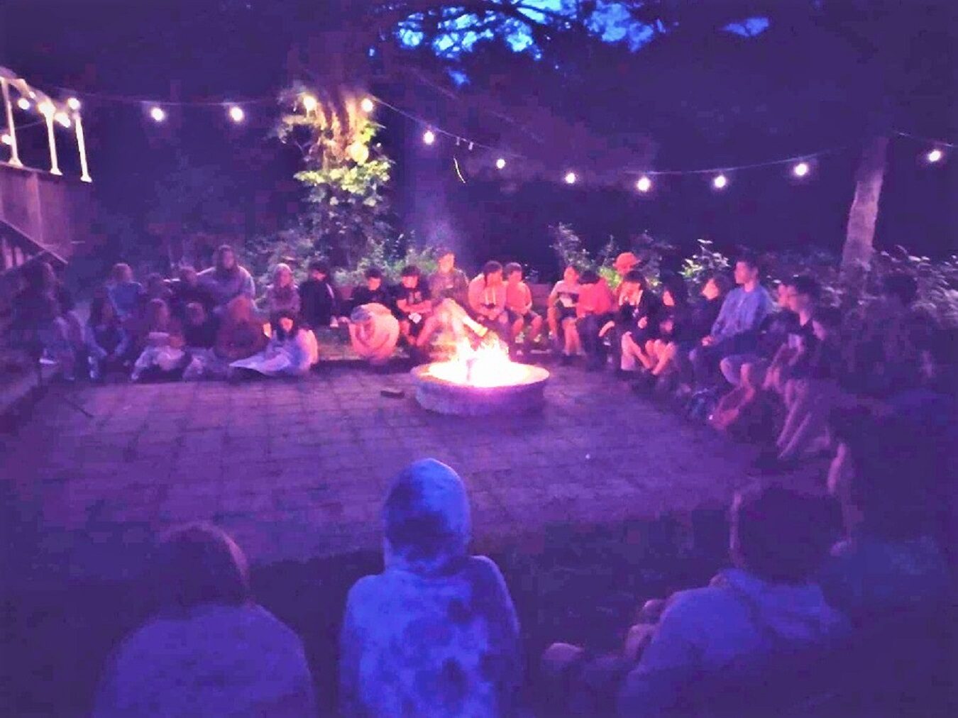 Campfire area adjacent to Dining Hall Deck